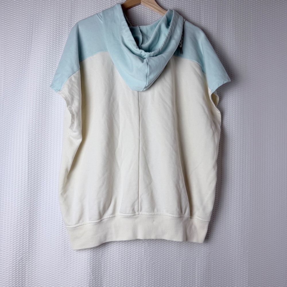 LIVI Active Lane Bryant Sweatsuit Womens 22/24 Cream Mint Colorblock Hoodie Set - Picture 8 of 14
